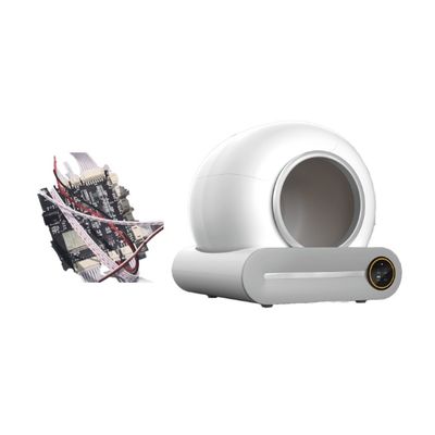 Ceramische Automatische Huisdierenkattebak met APP Steun Aangepaste Productie