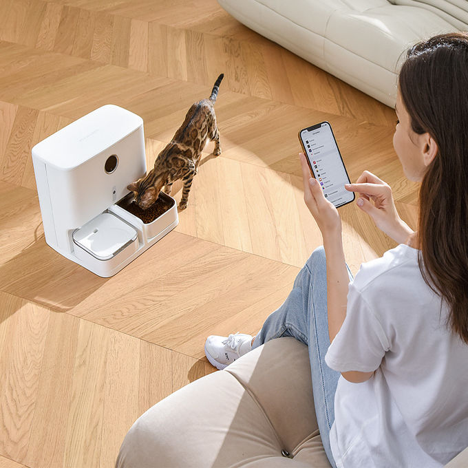 240V automatische Voedselautomaat met App Controlehond Cat Feeder 2