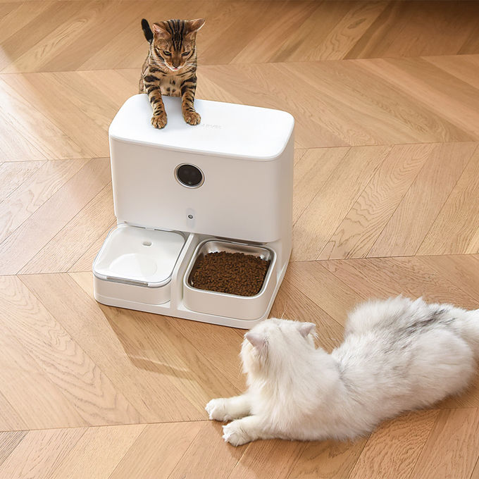 ABS Huisdierenvoeder en Slimme Automatische het Huisdierenvoeder van de Waterautomaat met WiFi/Camera 0