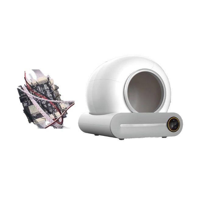 Ceramische Automatische Huisdierenkattebak met APP Steun Aangepaste Productie 0