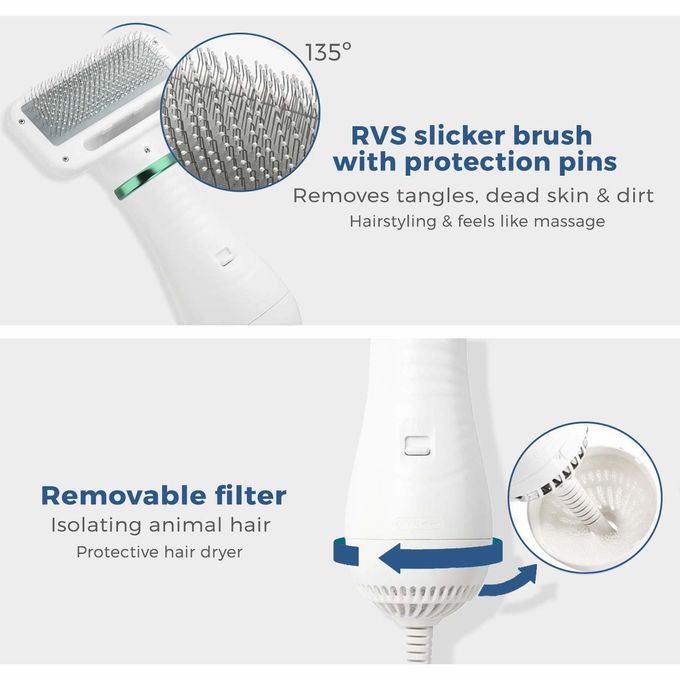Vacuümhond die Kit Pets Hair Vacuum Rotary-het Haar van de Knoophond het Verzorgen Machine verzorgen 0